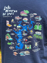 Load image into Gallery viewer, Lake Monroe Hot Spots T-shirt Navy/SteelBlue/Maroon/Army
