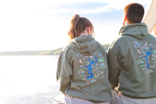 Load image into Gallery viewer, Lake Monroe Hot Spots Hoodie Navy/Indigo/Maroon/Green