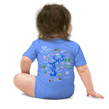Load image into Gallery viewer, Lake Monroe Hot Spots Baby Onesie (3-24 mo.)