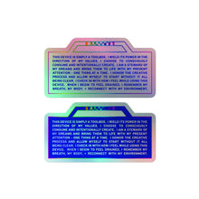 Load image into Gallery viewer, (Blue) Toolbox Sticker Set of a Conscious Creator