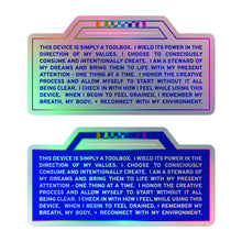 Load image into Gallery viewer, (Blue) Toolbox Sticker Set of a Conscious Creator