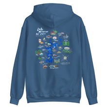 Load image into Gallery viewer, Lake Monroe Hot Spots Hoodie Navy/Indigo/Maroon/Green