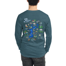 Load image into Gallery viewer, Lake Monroe Hot Spots Long Sleeve T-Shirt Navy/Maroon/Teal/Military Green/Mauve