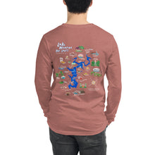 Load image into Gallery viewer, Lake Monroe Hot Spots Long Sleeve T-Shirt Navy/Maroon/Teal/Military Green/Mauve