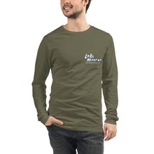 Load image into Gallery viewer, Lake Monroe Hot Spots Long Sleeve T-Shirt Navy/Maroon/Teal/Military Green/Mauve