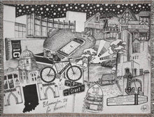 Load image into Gallery viewer, B&W Bloomington Blanket 60"x80"