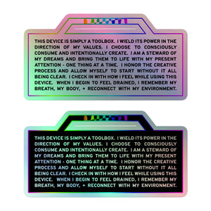 (Black) Toolbox Sticker Set of a Conscious Creator