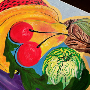 Soul-full Fruit Woman Acrylic Painting