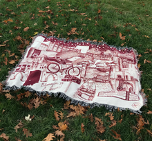 Load image into Gallery viewer, Crimson B-town Blanket 60&quot;x80&quot;
