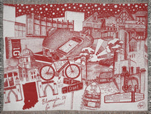 Load image into Gallery viewer, Crimson B-town Blanket 60&quot;x80&quot;
