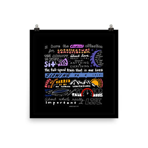 Little Things Are Everything Poster (Black)